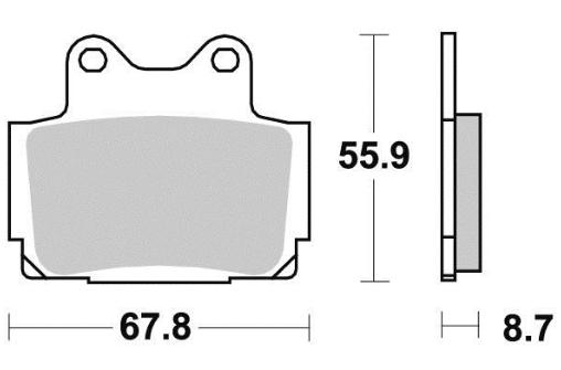 Pastiglie Freni Posteriori Standard (Tipo GG)
